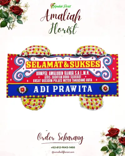 Karangan Bunga Ucapan Selamat di Sirahan